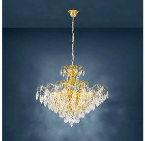 Eglo 39606 - Luster na reťazi FENOULLET 9xE14/25W/230V zlatá
