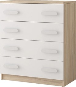 Komoda SCOUT - dub sonoma/biela (viac variant)