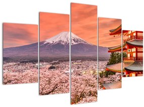 Obraz - Fujiyoshida, Japonsko (150x105 cm)