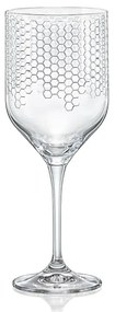 Crystalex Poháre na víno Honeycomb 400 ml, 6 ks