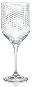 Crystalex Poháre na víno Honeycomb 400 ml, 6 ks
