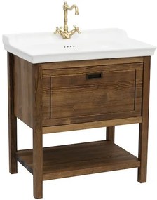 Kúpeľňová skrinka s umývadlom Naturel Country 79,5x85x53 cm palisander COUNTRY80ZPA, 1 ks