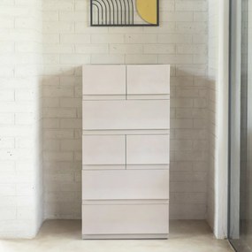Modulárny úložný box Wave Junior Wood s kolieskami 43,4 x 27,2 x 22 cm, úzky - 1 zásuvka - kolieska
