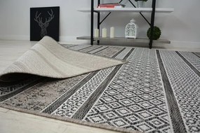 Koberec SIZAL LOFT 21118 BOHO slonia kosť / strieborný / sivý