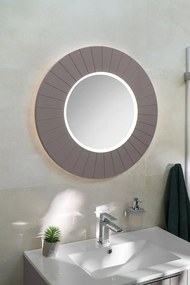 Sapho Sapho, LUMIRO STRIP guľaté zrkadlo s LED osvetlením v ráme, priemer 90cm, siena, LR950-4242S
