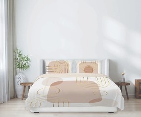 Matex Luxusné bavlnené saténové obliečky 140x200 + 70x90 cm - Prestige "Piesočná elegancia"