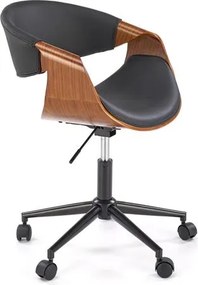 Kancelárske kreslo Balbo (čierna + orech). Vlastná spoľahlivá doprava až k Vám domov. 1092609