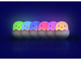 MegaLight - LED RGB Stmievateľná nabíjacia detská dotyková lampa EGGY EGG LED/5V