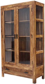 furniture-nabytek.cz - Drevená vitrína z masívu palisander 100x45x180