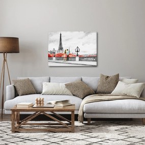 Obraz - Milenci v Paríži (70x50 cm)