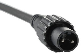 DECOLED LED světelný řetěz FLASH, 5 m, ledově bílá, 60 diod, IP67, černý kabel Easy Fix