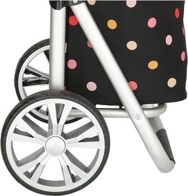 Beagles Farebný bodkovaný prémiový vozík na kolieskach “Aluman“