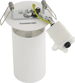 Sada 6 moderných zapustených bodových svetiel biela GU10 50mm IP44 - Chels