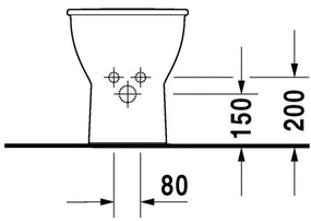 DURAVIT Darling New samostatne stojací bidet kapotovaný s otvorom, 370 mm x 630 mm, s povrchom WonderGliss, 22511000001