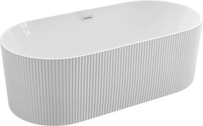 Aqualine Turia strip, voľne stojaca vaňa, 170x80cm, biela, E2785