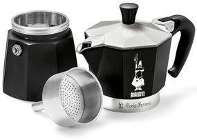 Kávovar na moka kávu Bialetti Moka Express, 190 ml, čierny