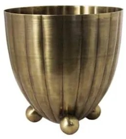Strömshaga Kovový obal na kvetináč Vilmer Antique Brass - small