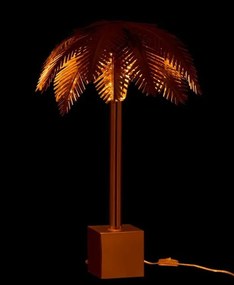 Zlatá kovová stolná palmová lampa Coconut - Ø 45 * 72 cm