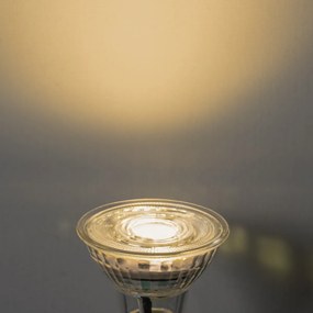 Sada 5 GU10 50 mm 3-krokovo stmievateľných LED žiaroviek Kelvin číra 4,9 W 450 lm 2000 – 2700 K