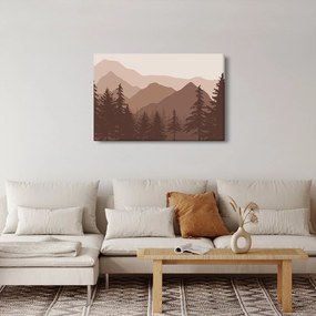 Obraz - Hnedé pohorie N⁰2 (90x60 cm)