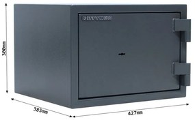 Rottner Ohňovzdorný nábytkový trezor FIRE HERO 30, 300 x 427 x 385 mm, mechanický - na kľúč