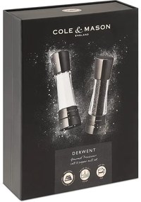Cole&Mason - Sada mlynčekov na soľ a korenie DERWENT 2 ks 19 cm antracit