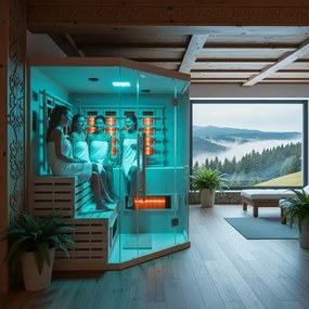 BPS-koupelny Infrasauna Relax HYD-3945 180x180, 5-6 osôb