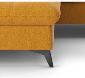 Rozkladacia rohová sedačka do L MARANO ľavá oranžová