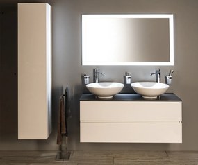 Sapho Sapho, FLUT LED podsvietené zrkadlo 1200x700mm, biela, FT120
