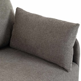 Sedačka Ziden 2-miestna látka - sivohnedá