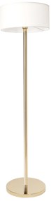 Toolight - Podlahová stojaca lampa E27 APP966-1F, zlatá-biela, OSW-04051