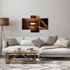 Obraz - Žena so zlatými perami (90x60 cm)