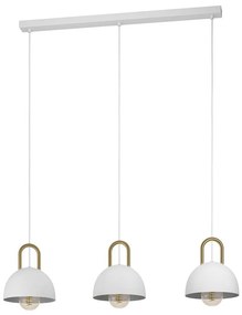 Eglo 99696 - Luster na lanku CALMANERA 3xE27/40W/230V biela