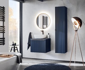 Comad Závesné zrkadlo s LED osvetlením Hestia ⌀80 cm, zlaté