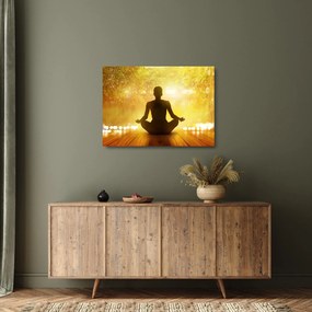 Sklenený obraz - Meditácia (70x50 cm)