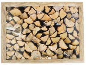 Podnos na nohy s motívom dreva Fireplace wood - 43*33*7cm
