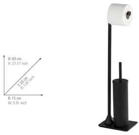 WENKO 23710100 - WC kefa HELLA 15x69 cm čierna