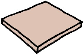 Dlaždica Sahara - ružová - štvorcový diel 500x500x25mm, 1m2
