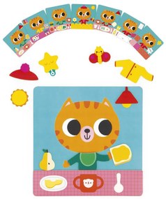 Magnetická vzdelávacia hra – denné činnosti s mačičkou