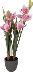 Dekorační umělá květina orchidej - 14*14*55 cm