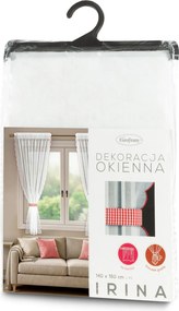 ZÁCLONA NA PÁSKE IRINA 140X180 CM ČERVENÁ
