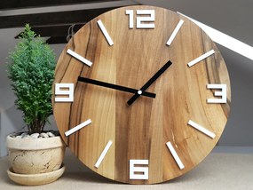 Hodiny Arabic Wood hnedo-čierne