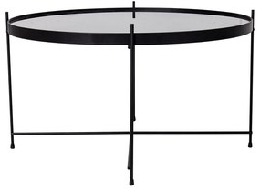 Čierny okrúhly konferenčný stolík ø 70 cm Venezia - House Nordic