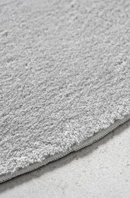 Protišmykový koberec MELLOW svetlosivý kruh