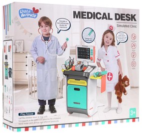 Lekársky vozík pre deti 3+ Interaktívne funkcie RTG príslušenstvo EKG 20+ ks.