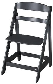 roba Detská drevená vysoká jedálenská stolička Sit Up (čierna/flex)  (100306933)