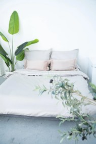 INTERMEDIC SK Luxusné saténové obliečky by Queen Plačková – taupe 140×200 / 200×220 Veľkosť: 200x220/2x70x90 cm