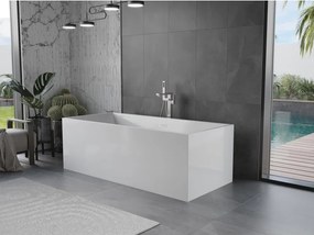Mexen Vigo, voľne stojaca vaňa 178,5 x 80 cm, biela, brúsená oceľ prepad, 51251788000-97