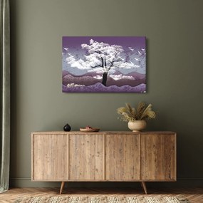 Obraz - Strom v oblakoch (90x60 cm)