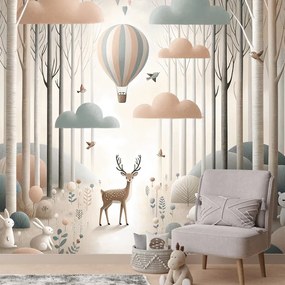 Tapeta lesná rozprávka s balónom